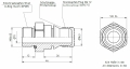 Bild 2 von VDA Einschraubstutzen Stecknippel 12-M18x1,5 Alu