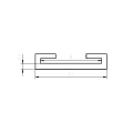 Bild 2 von C-Profil Gummierung aus EPDM für Schellen  / (Bandbreite) 12 mm