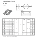 Bild 2 von Zweiteilige Edelstahl Rohrschelle Typ 3540 V2A profiliert