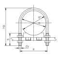 Bild 3 von Rundstahlbügel mit langen Schenkeln, W3 verzinkt  / (Lichteweite) 120 mm