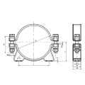 Bild 3 von Konsolenschelle - schwere Ausführung zweiteilig  / (Durchmesser (innen)) 100 mm