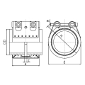 Bild 2 von Rohrkupplung Flex-E mit EPDM Dichtung W2  / (Durchmesser (innen)) 104 mm